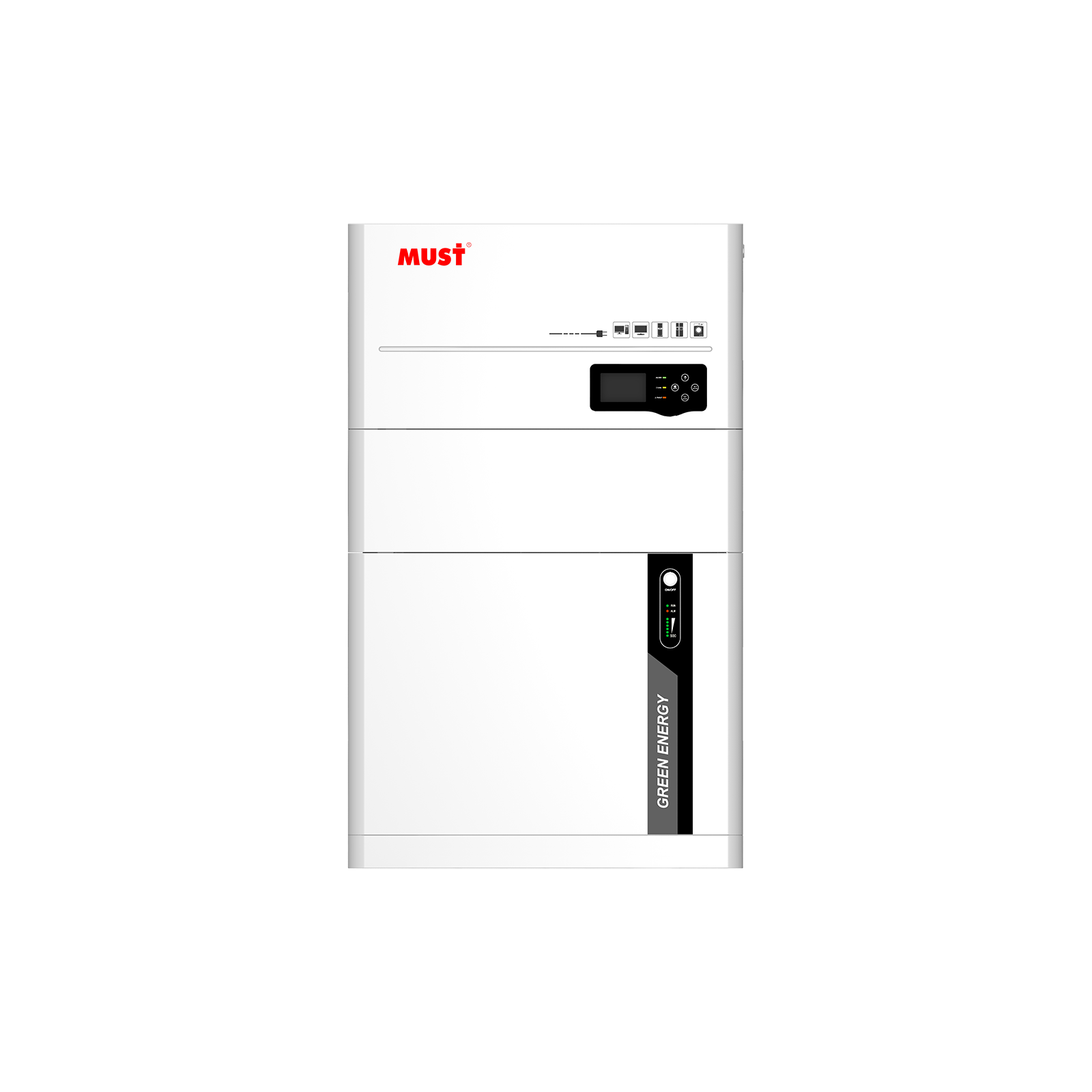 АВТОНОМНА СИСТЕМА РЕЗЕРВНОГО ЖИВЛЕННЯ MUST HBP18-5548 ES / LIFEPO4 / 5.5KW / 5.12KWH